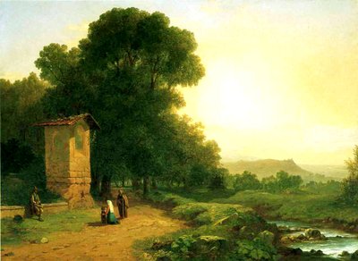 Un santuario in Italia, 1847 da John Frederick Kensett